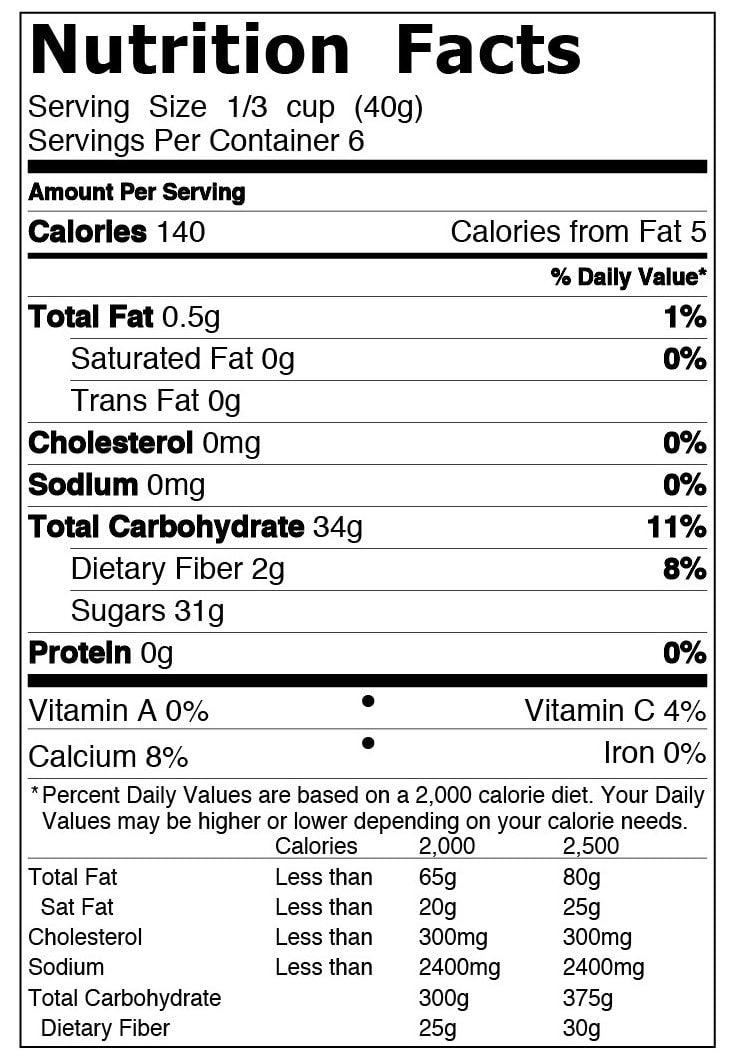 Dried Blueberries - 8.5 oz Foil Bag