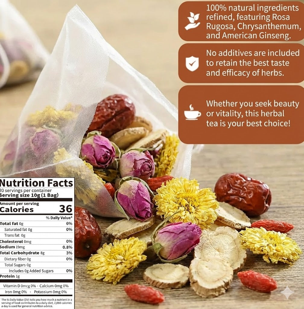 Herb guru® Floral Harmony Ginseng Herbal Tea