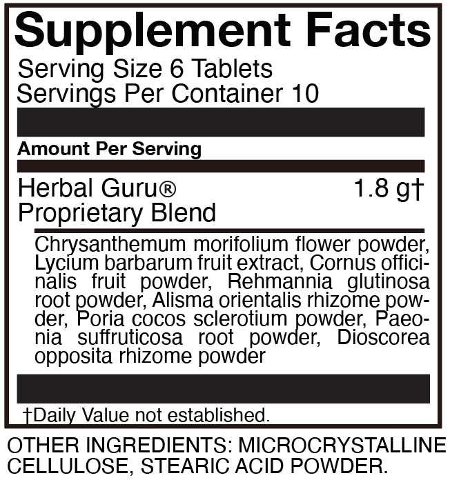 Qi Ju Di Huang Herbal Dietary Supplement