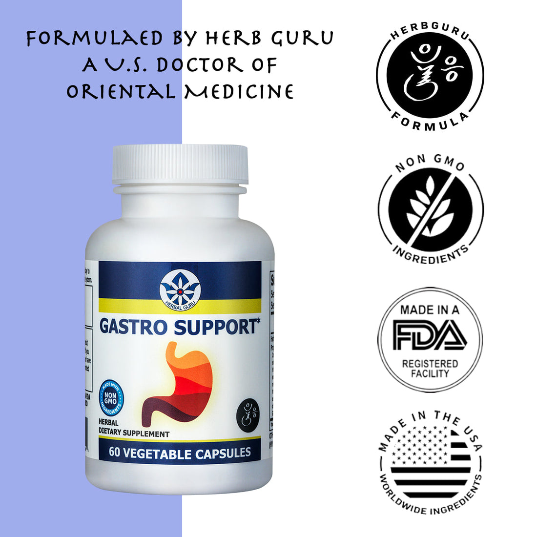 GASTRO SUPPORT Herbal Dietary Supplement