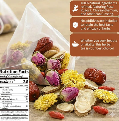 Herb guru® Floral Harmony Ginseng Herbal Tea