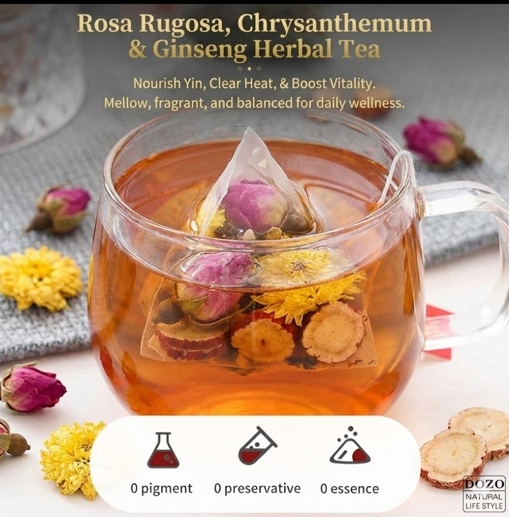 Herb guru® Floral Harmony Ginseng Herbal Tea