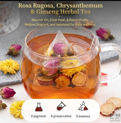 Herb guru® Floral Harmony Ginseng Herbal Tea